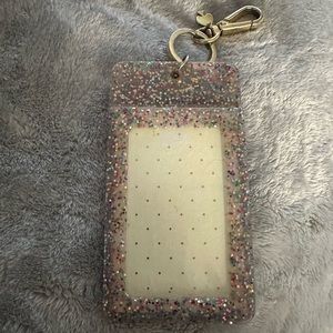 Kate Spade Glitter Confetti ID tag